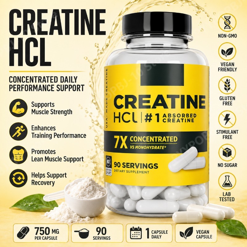 The Nutrition Fitness - Creatine HCl 750mg 90 Kapsul Pendukung
