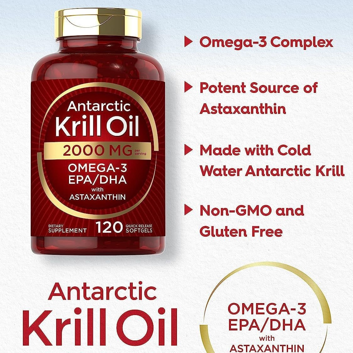 Kapsul lunak minyak krill mele - The Nutrition Fitness ulasan dan harga