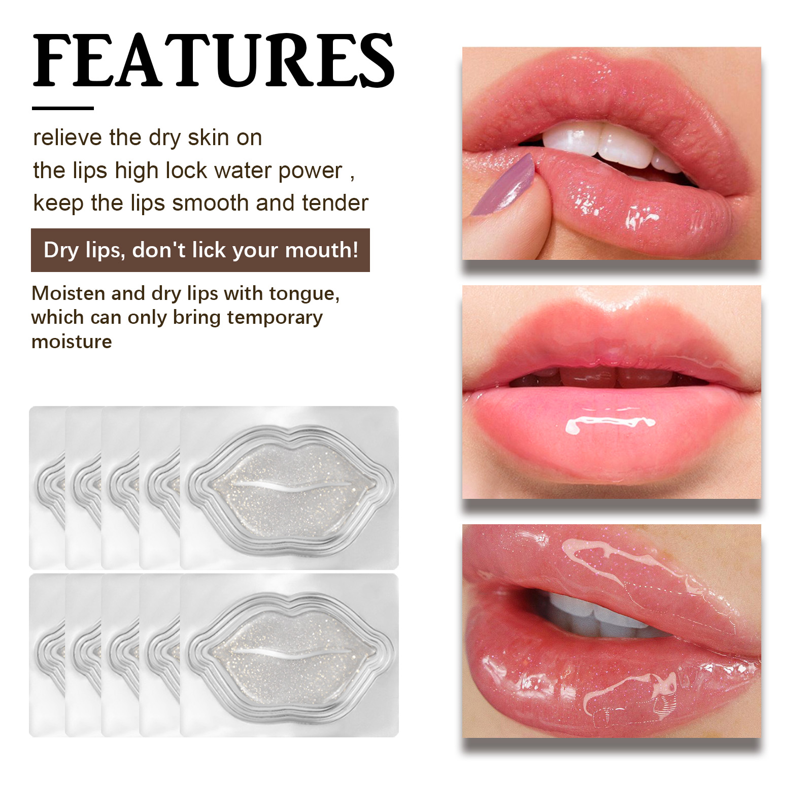 Hoygi Hydrogel Lip Mask Sheets - Mct Oil Coconut ulasan dan harga